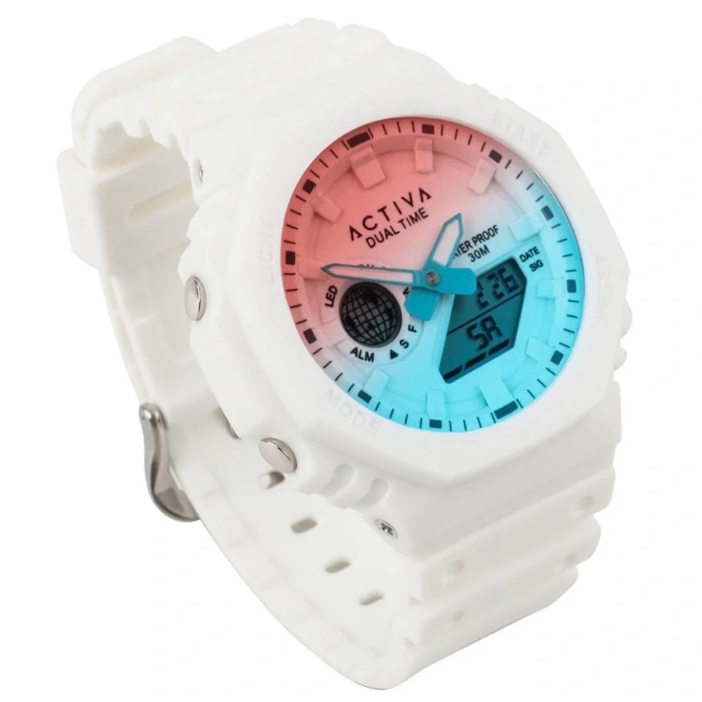 Activa Recon X Invicta Digital Unisex Watch 45.5mm White ACW423-012
